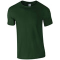 Forest Green - Front - Gildan Mens SoftStyle Ringspun T-Shirt