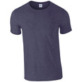 Heather Navy - Front - Gildan Mens SoftStyle Ringspun T-Shirt