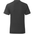 Black - Back - Fruit Of The Loom Mens Iconic T-Shirt