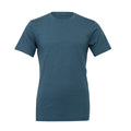 Heather Deep Teel Blue - Front - Bella + Canvas Adults Unisex Heather CVC T-Shirt