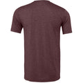 Heather Maroon Red - Back - Bella + Canvas Adults Unisex Heather CVC T-Shirt