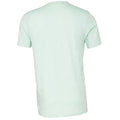 Prism Mint Heather - Back - Bella + Canvas Adults Unisex Heather CVC T-Shirt