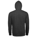 Charcoal Marl - Back - SOLS Mens Seven Full Zip Hooded Sweatshirt - Hoodie