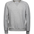 Heather Grey - Front - Tee Jays Mens Urban Raglan Sweatshirt