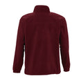 Burgundy - Back - SOLS Mens North Full Zip Outdoor Fleece Jacket