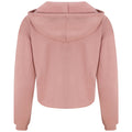 Heather Grey - Side - AWDis Just Hoods Womens-Ladies Girlie Cropped Hoodie