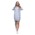 Heather Grey - Side - AWDis Girlie Womens-Ladies Hoodie Dress