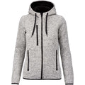 Light Grey Melange - Front - Proact Womens-Ladies Heather Hooded Jacket