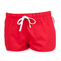 Red-White - Front - Skinni Minni Childrens-Kids Retro Shorts