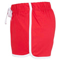 Red-White - Side - Skinni Minni Childrens-Kids Retro Shorts