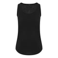 Solid Black - Front - AWDis Just Ts Womens Girlie Tri-Blend Vest