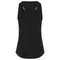 Solid Black - Back - AWDis Just Ts Womens Girlie Tri-Blend Vest