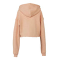 Peach - Back - Bella + Canvas Ladies Cropped Hoodie