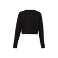 Black - Back - Bella + Canvas Ladies Cropped Sweatshirt