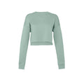 Dusty Blue - Front - Bella + Canvas Ladies Cropped Sweatshirt