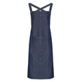 Indigo Denim - Front - Premier Cross Back Barista Bib Apron