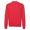 Red - Back - Fruit Of The Loom Mens Classic Drop Shoulder Sweatshirt