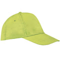 Apple Green - Front - SOLS Unisex Buzz 5 Panel Baseball Cap