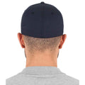 Dark Navy - Side - Flexfit Unisex Wooly Combed Cap