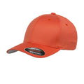 Spicy Orange - Front - Flexfit Unisex Wooly Combed Cap