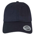 Dark Navy - Front - Flexfit Unisex Low Profile Cotton Twill Cap