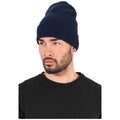 Navy - Front - Flexfit Unisex Long Knit Beanie