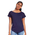 Navy - Side - Mantis Womens-Ladies Loose Fit T-Shirt