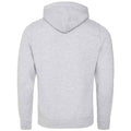 Heather Grey - Back - AWDis Adults Unisex Cross Neck Hoodie