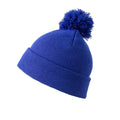 Royal Blue - Back - Result Childrens-Kids Pom Pom Beanie