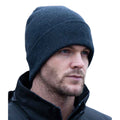 Navy - Back - Result Adults Unisex Woolly Ski Hat