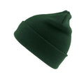 Bottle Green - Back - Result Adults Unisex Woolly Ski Hat