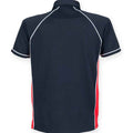 Navy-Red-White - Back - Finden And Hales Mens Performance Piped Polo Shirt