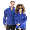 Royal Blue - Back - Result Adults Unisex Polartherm Zip Neck Fleece