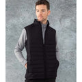 Black - Lifestyle - Henbury Unisex Adults Padded Gilet