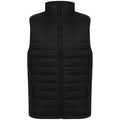 Black - Front - Henbury Unisex Adults Padded Gilet