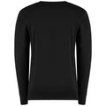 Black - Back - Kustom Kit Mens Arundel Crew Neck Sweater