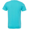 Teal - Back - Bella + Canvas Adults Unisex Crew Neck T-Shirt