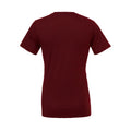 Maroon - Back - Bella + Canvas Adults Unisex Crew Neck T-Shirt