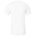 Solid White - Back - Bella + Canvas Adults Unisex Tri-Blend T-Shirt