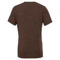 Brown - Back - Bella + Canvas Adults Unisex Tri-Blend T-Shirt