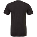 Charcoal Black - Back - Bella + Canvas Adults Unisex Tri-Blend T-Shirt