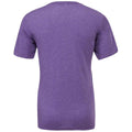 Purple - Back - Bella + Canvas Adults Unisex Tri-Blend T-Shirt