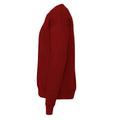 Maroon - Side - Bella + Canvas Adults Unisex Drop Shoulder Sweatshirt