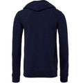 Navy - Back - Bella + Canvas Adults Unisex Full Zip Hoodie