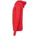 Red - Side - Bella + Canvas Adults Unisex Full Zip Hoodie