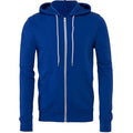 True Royal - Front - Bella + Canvas Adults Unisex Full Zip Hoodie