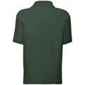 Bottle Green - Back - Fruit Of The Loom Childrens-Kids Poly-Cotton Pique Polo Shirt