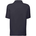 Deep Navy - Back - Fruit Of The Loom Childrens-Kids Poly-Cotton Pique Polo Shirt