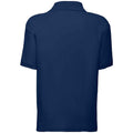 Navy - Back - Fruit Of The Loom Childrens-Kids Poly-Cotton Pique Polo Shirt