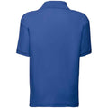 Royal Blue - Back - Fruit Of The Loom Childrens-Kids Poly-Cotton Pique Polo Shirt